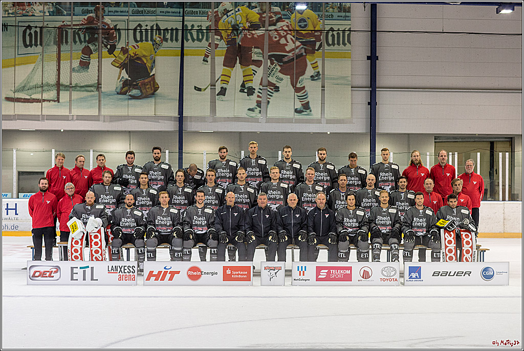 offizielles Mannschaftsfoto der Koelner Haie, 04.08.2018